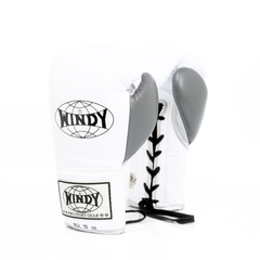 Windy [BGL] Lace Up Boxing Gloves White/Silver/Grey