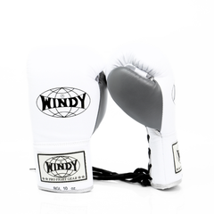 Windy [BGL] Lace Up Boxing Gloves White/Silver/Grey