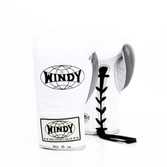 Windy [BGL] Lace Up Boxing Gloves White/Silver/Grey