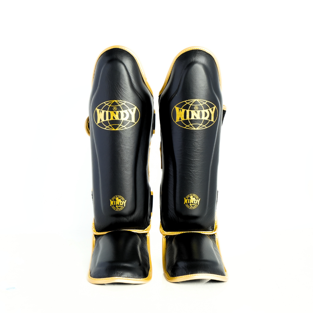 Windy [LP3] Muay Thai Shin Guards Black/Gold