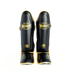 Windy [LP3] Muay Thai Shin Guards Black/Gold