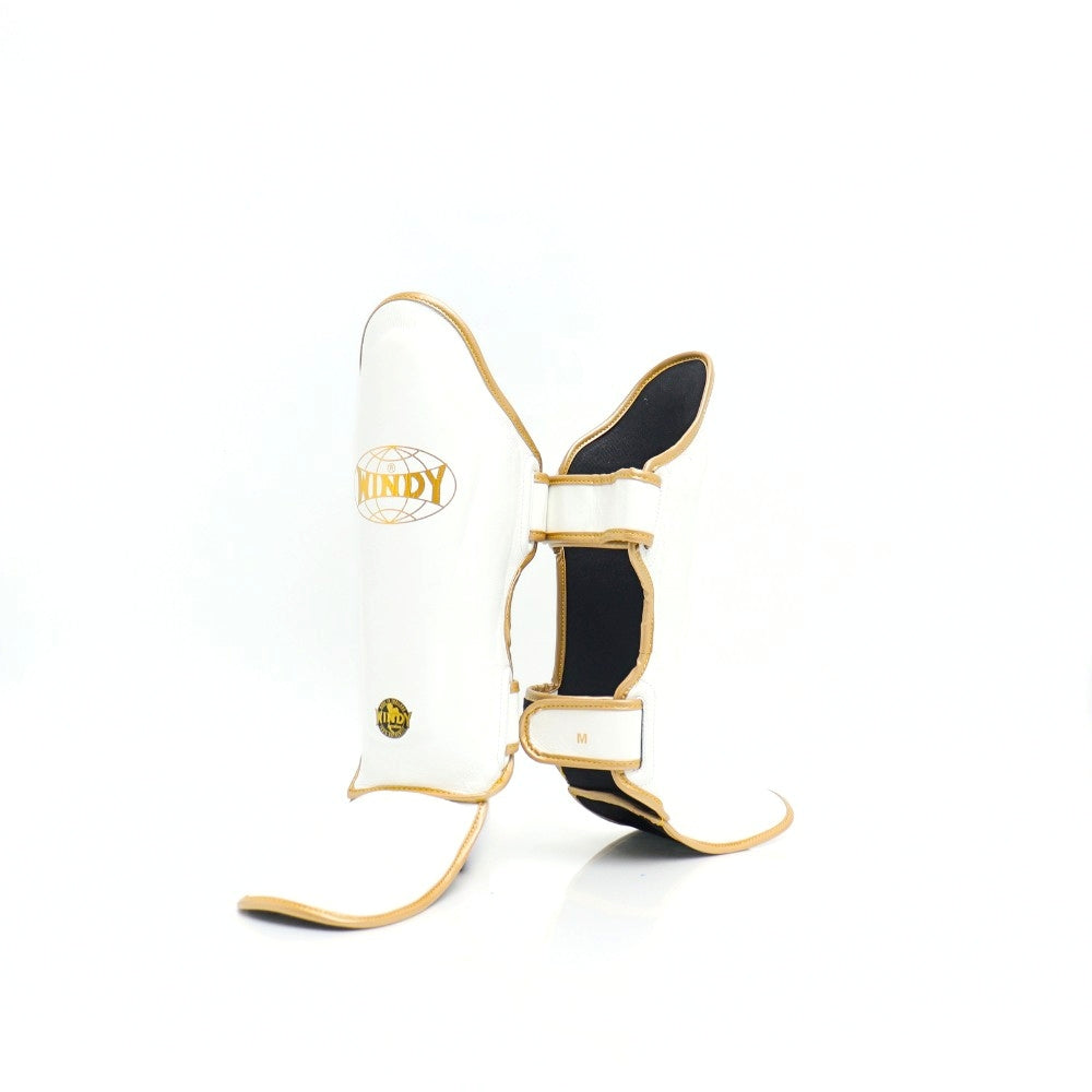 Windy [LP3] Muay Thai Shin Guards White/Gold