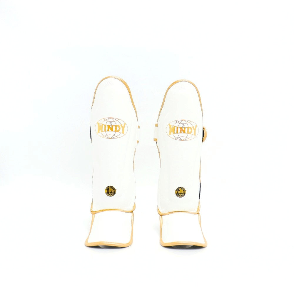 Windy [LP3] Muay Thai Shin Guards White/Gold