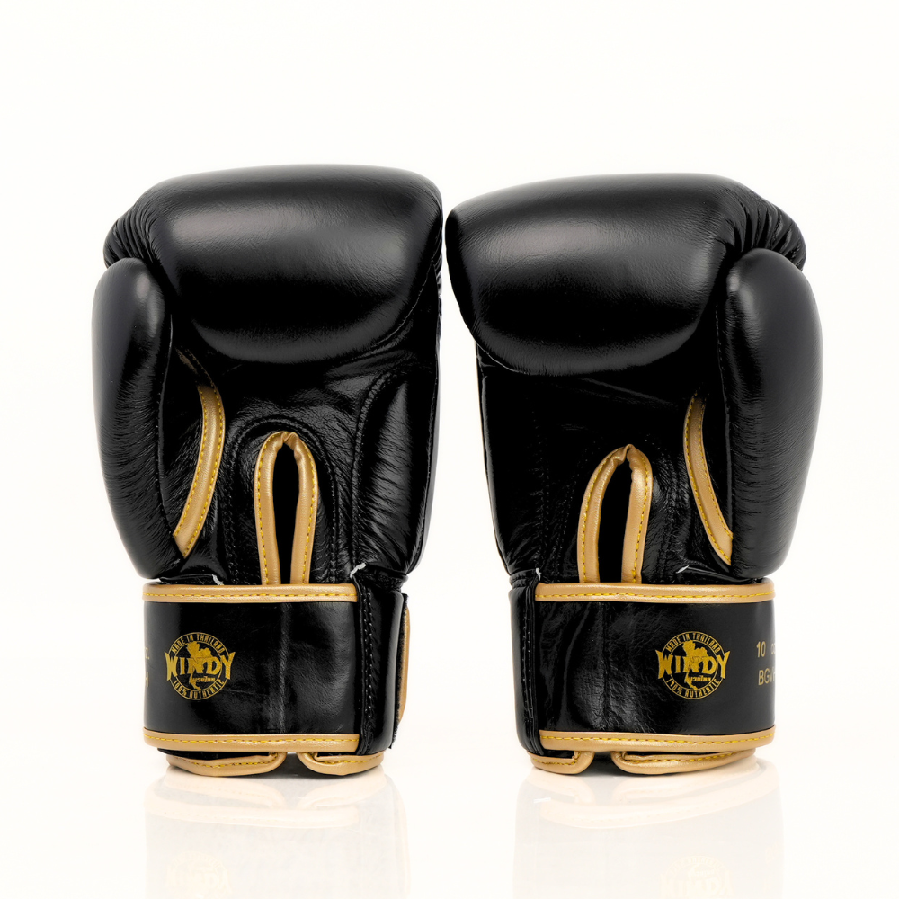 Windy [BGVH] Muay Thai Gloves Black/Gold
