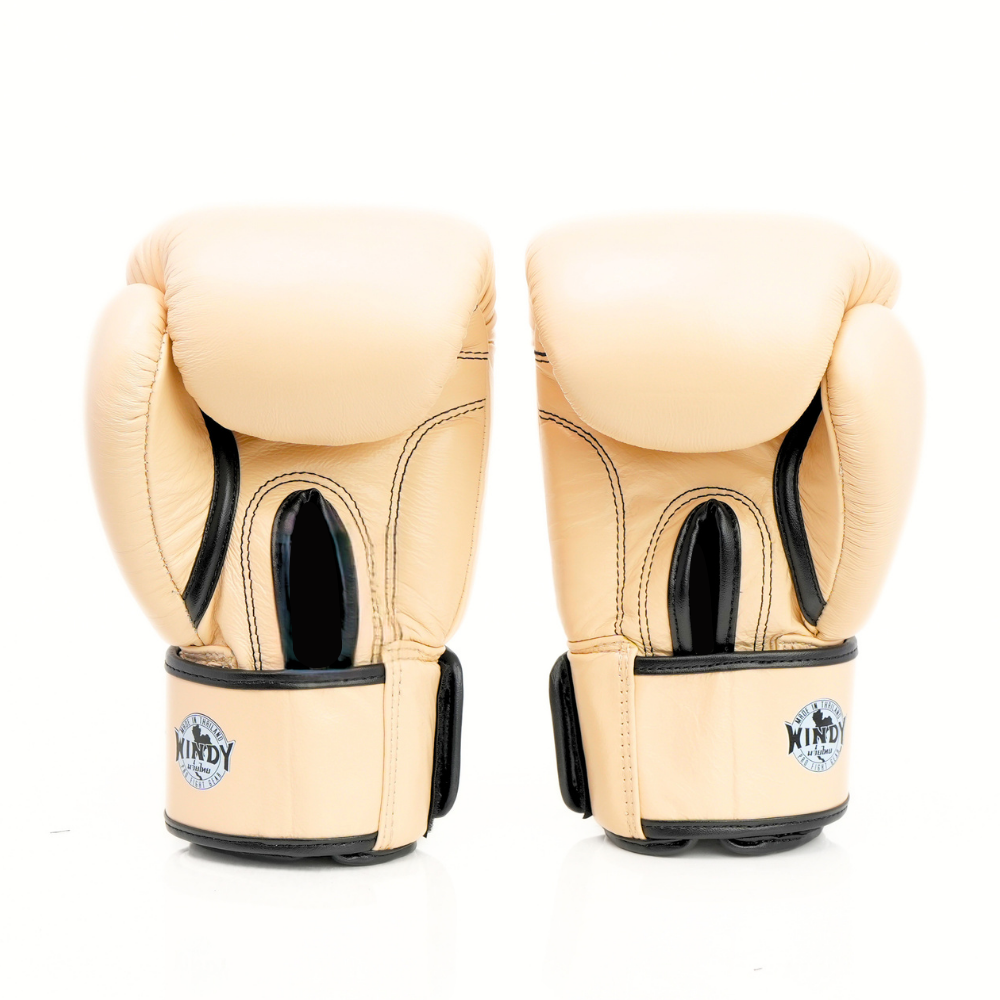 Windy BGVH Classic Velcro Boxing Gloves Cream