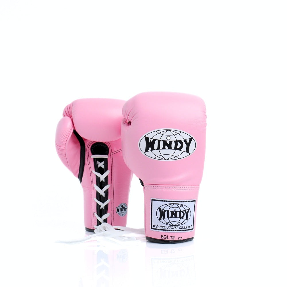 Windy [BGL] Lace Up Boxing Gloves Pink