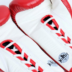 Windy [BGL] Lace Up Boxing Gloves Red/White