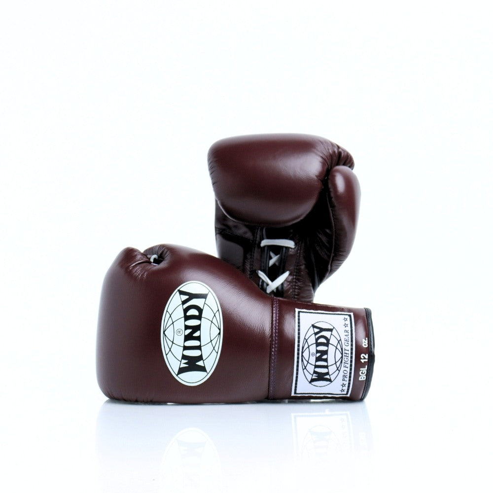 Windy [BGL] Lace Up Boxing Gloves Maroon