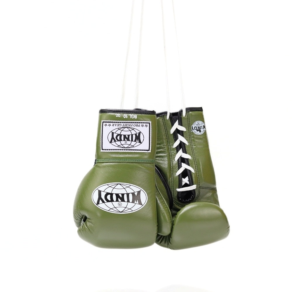 Windy [BGL] Lace Up Boxing Gloves Olive Green – BkkMuayThaiStore