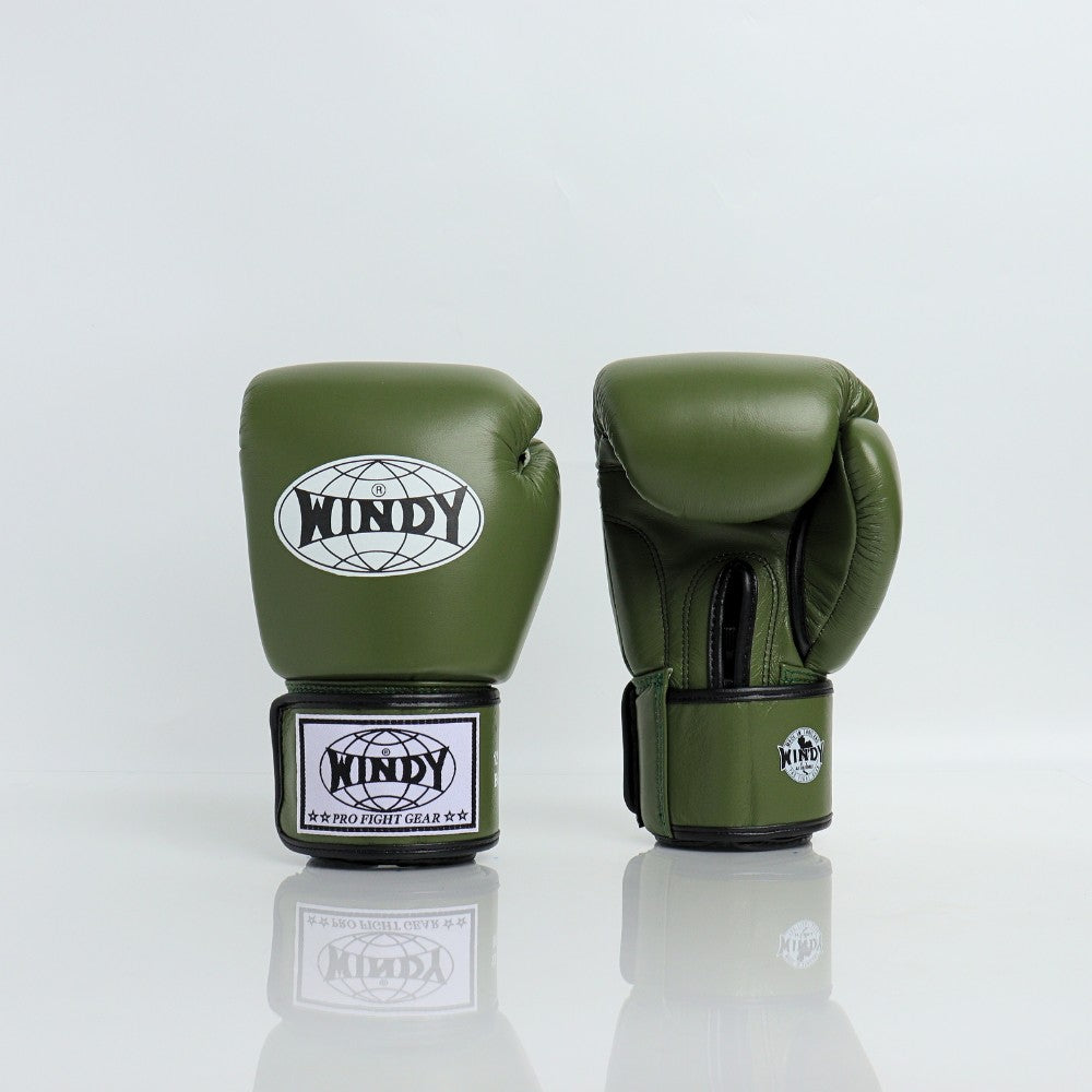 Windy [BGVH] Muay Thai Gloves Olive Green