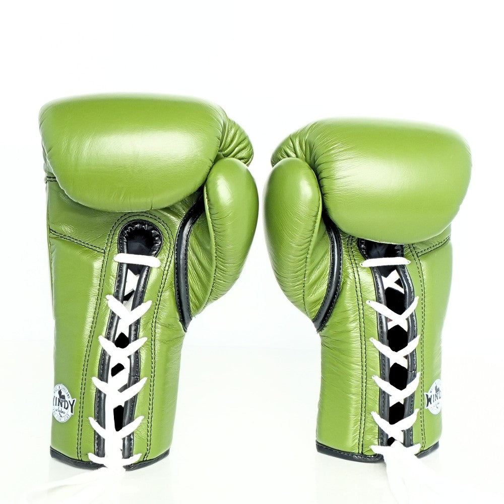 Windy [BGL] Lace Up Boxing Gloves Olive Green