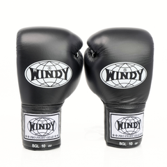 Windy [BGL] Lace Up Boxing Gloves Black