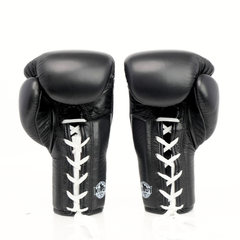 Windy [BGL] Lace Up Boxing Gloves Black