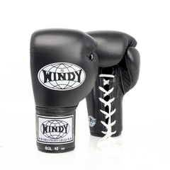 Windy [BGL] Lace Up Boxing Gloves Black