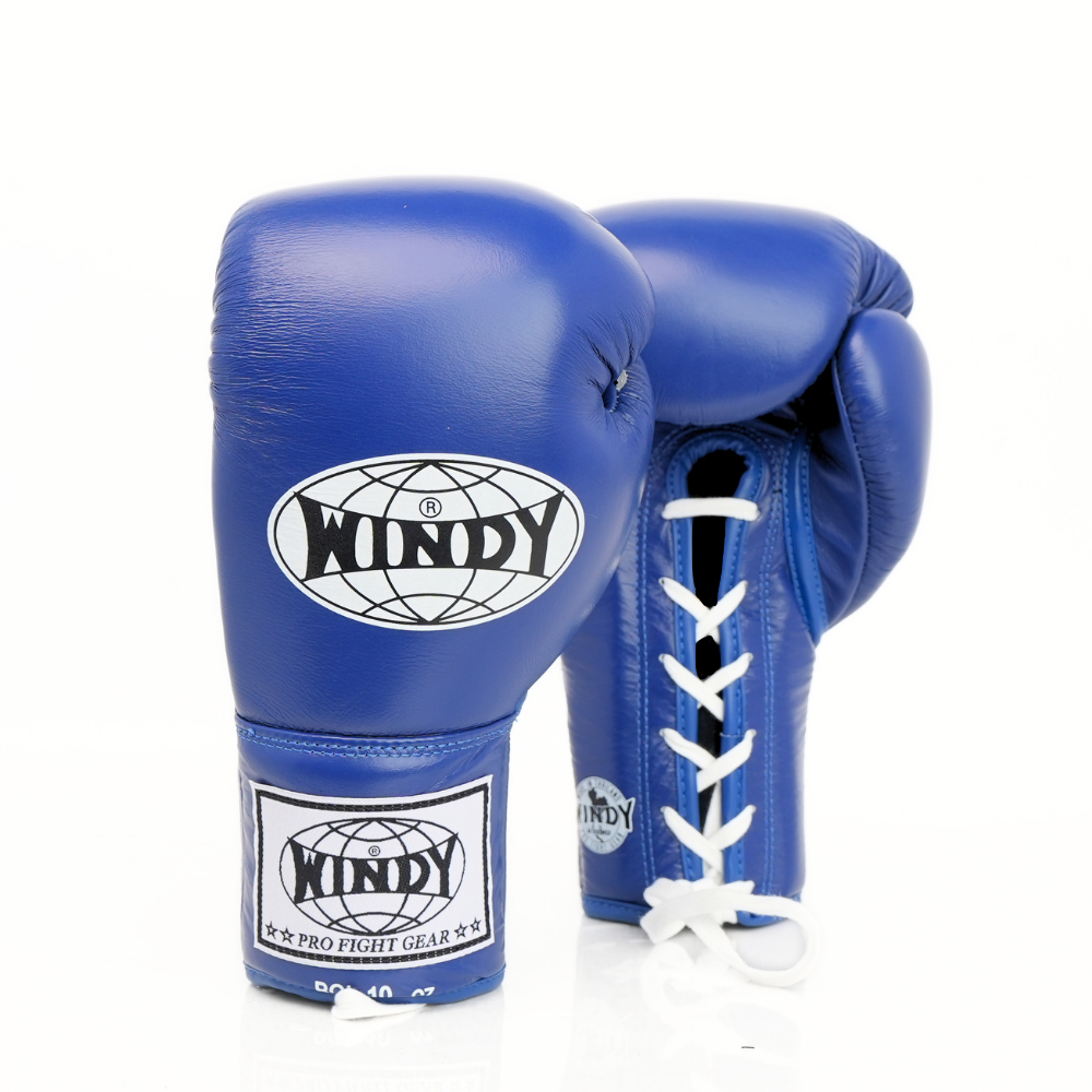 Windy [BGL] Lace Up Boxing Gloves Blue