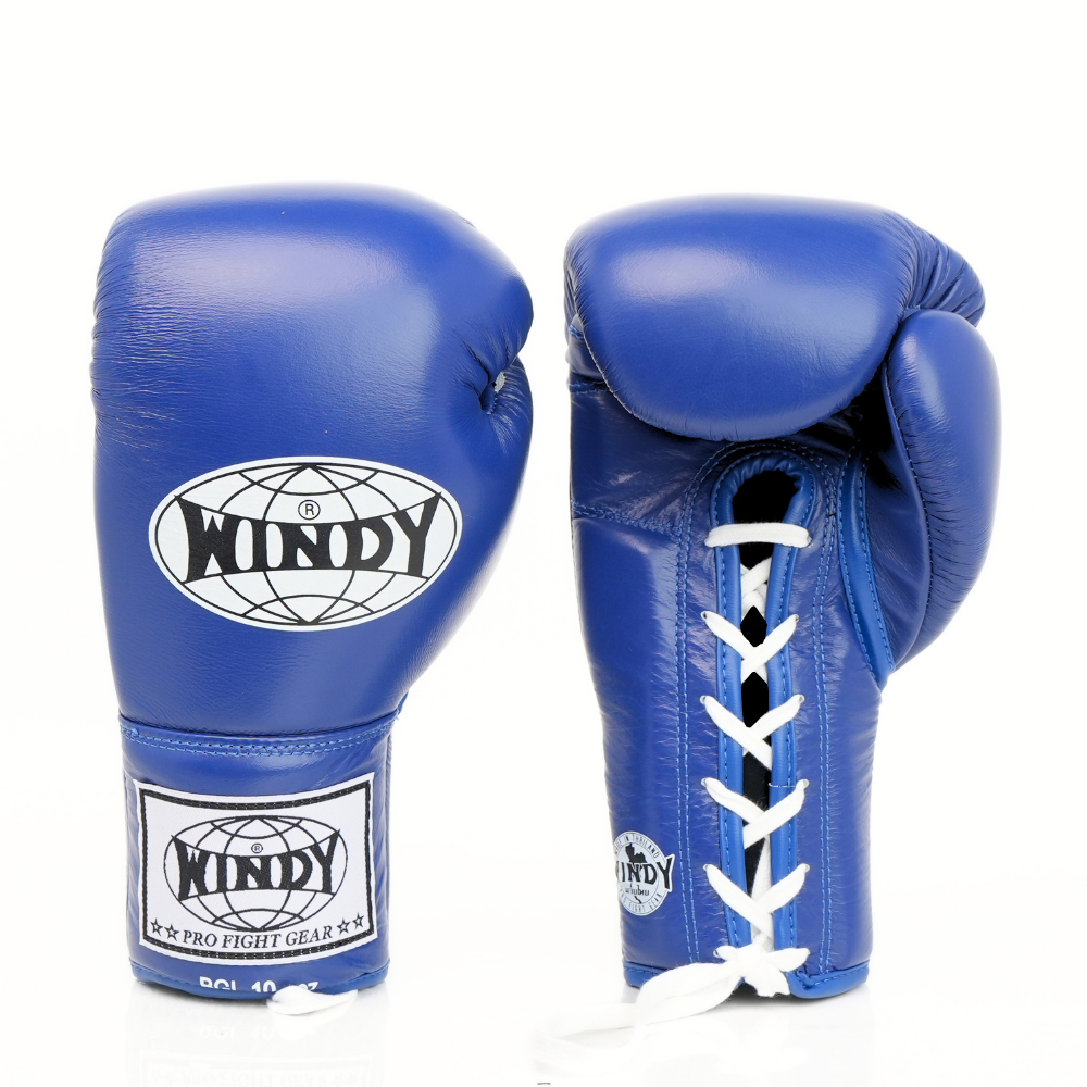 Windy [BGL] Lace Up Boxing Gloves Blue