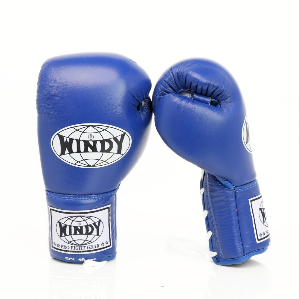 Windy [BGL] Lace Up Boxing Gloves Blue
