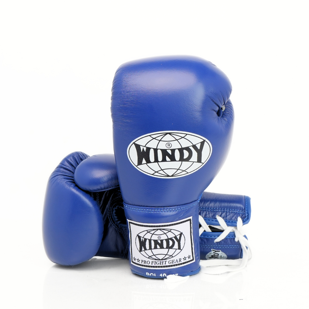Windy [BGL] Lace Up Boxing Gloves Blue
