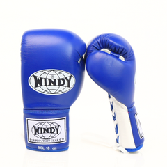 Windy [BGL] Lace Up Boxing Gloves Blue/White