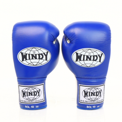 Windy [BGL] Lace Up Boxing Gloves Blue/White