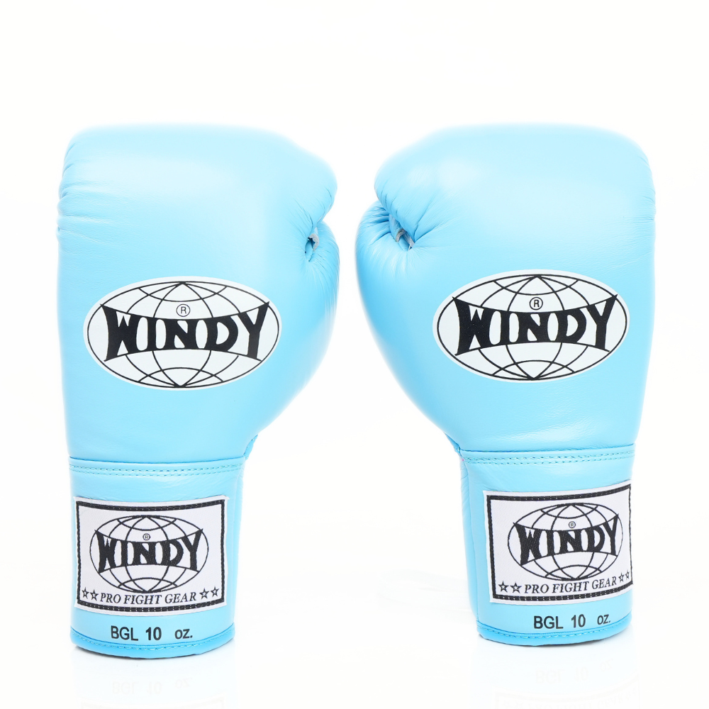 Windy [BGL] Lace Up Boxing Gloves Light Blue