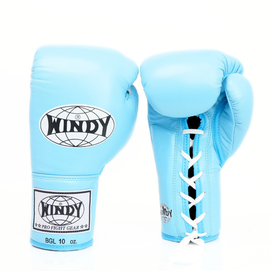 Windy [BGL] Lace Up Boxing Gloves Light Blue