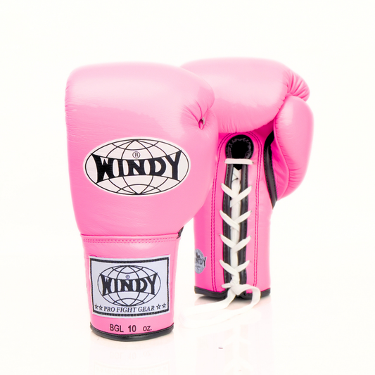 Windy [BGL] Lace Up Boxing Gloves Pink