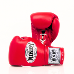 Windy [BGL] Lace Up Boxing Gloves Red