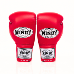 Windy [BGL] Lace Up Boxing Gloves Red