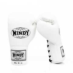 Windy [BGL] Lace Up Boxing Gloves White