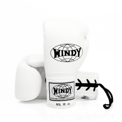 Windy [BGL] Lace Up Boxing Gloves White