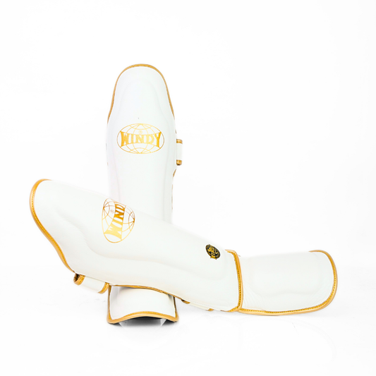 Windy [LP3] Muay Thai Shin Guards White/Gold