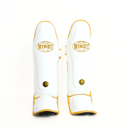 Windy [LP3] Muay Thai Shin Guards White/Gold