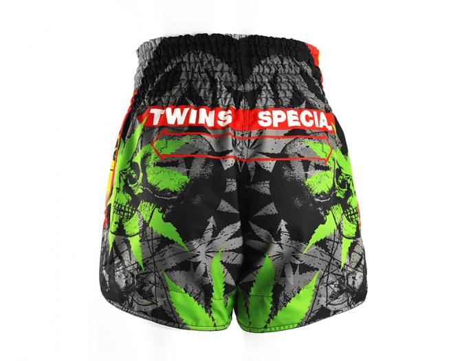Twins Special [TBS-GRASS] Muay Thai Shorts-Back