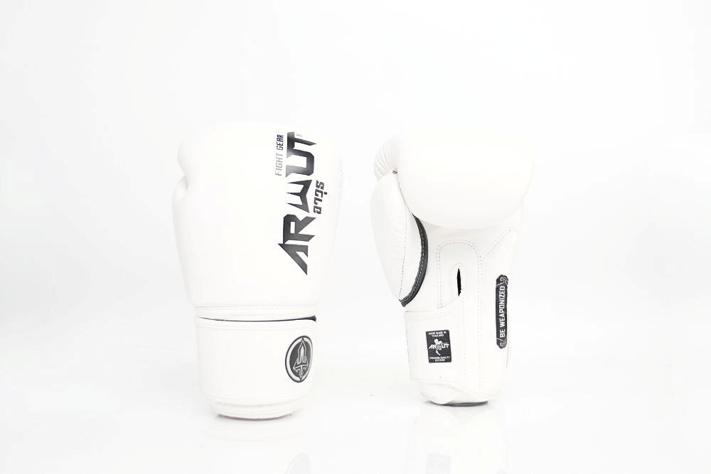 ARWUT [BG5] ''THE ASCENT'' MUAY THAI BOXING GLOVES WHITE