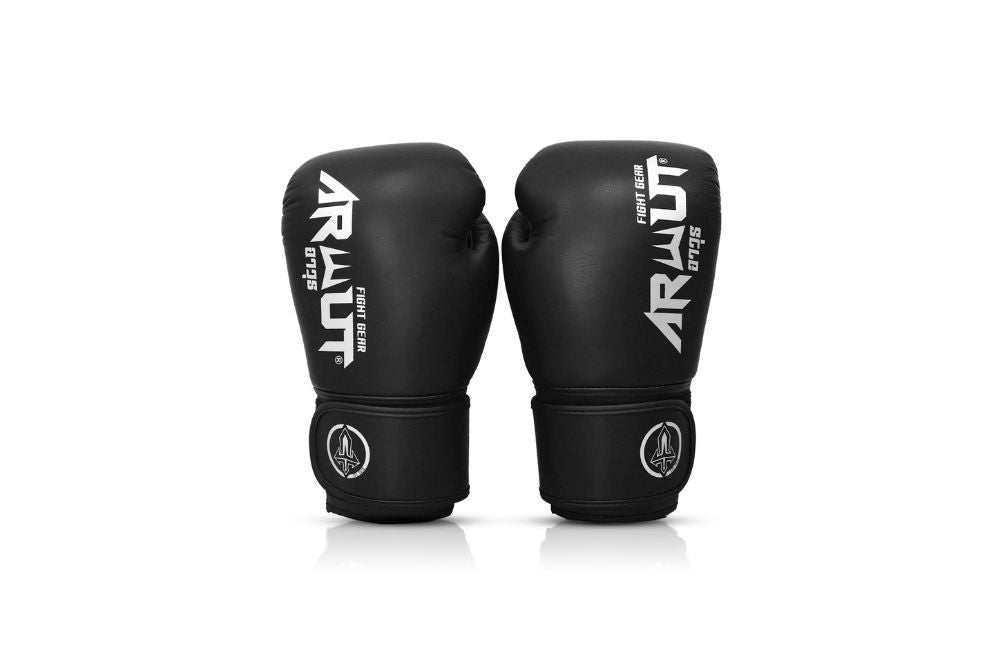 ARWUT [BG5] ''THE ASCENT'' MUAY THAI BOXING GLOVES JET BLACK