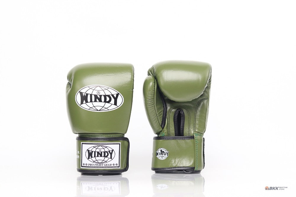Windy [BGVH] Muay Thai Gloves Olive Green