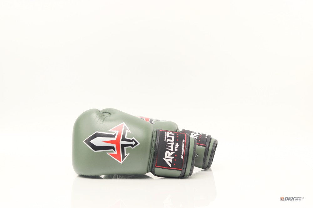 ARWUT [BG1] Muay Thai Boxing Gloves "Olive"