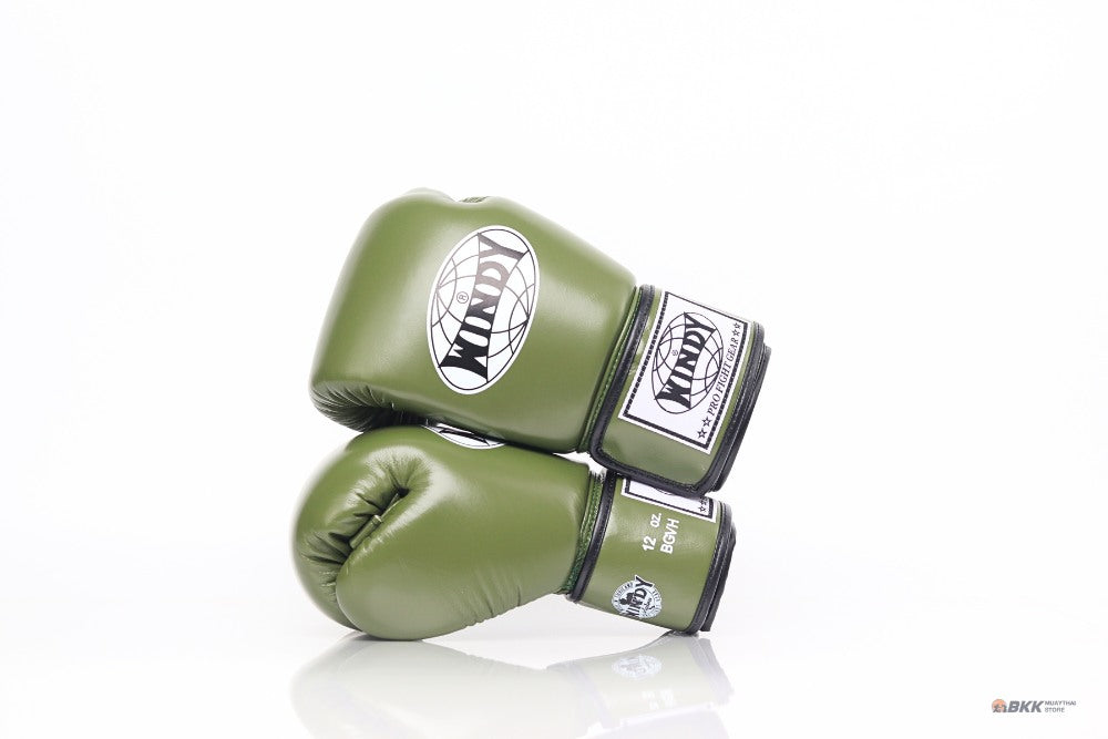 Windy [BGVH] Muay Thai Gloves Olive Green