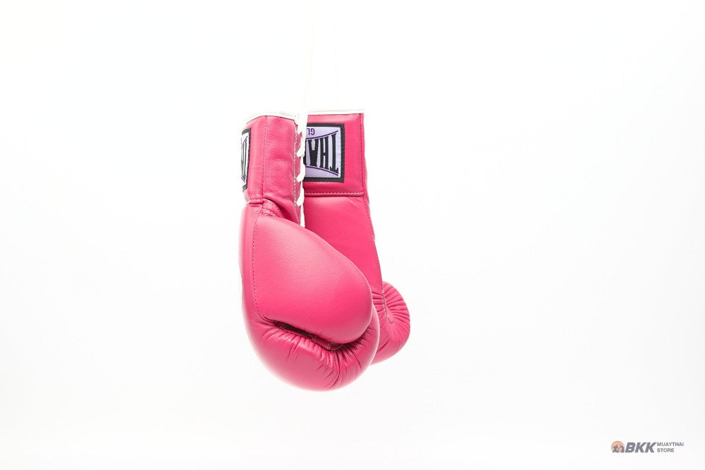 ThaiSmai Lace Up Gloves Pink