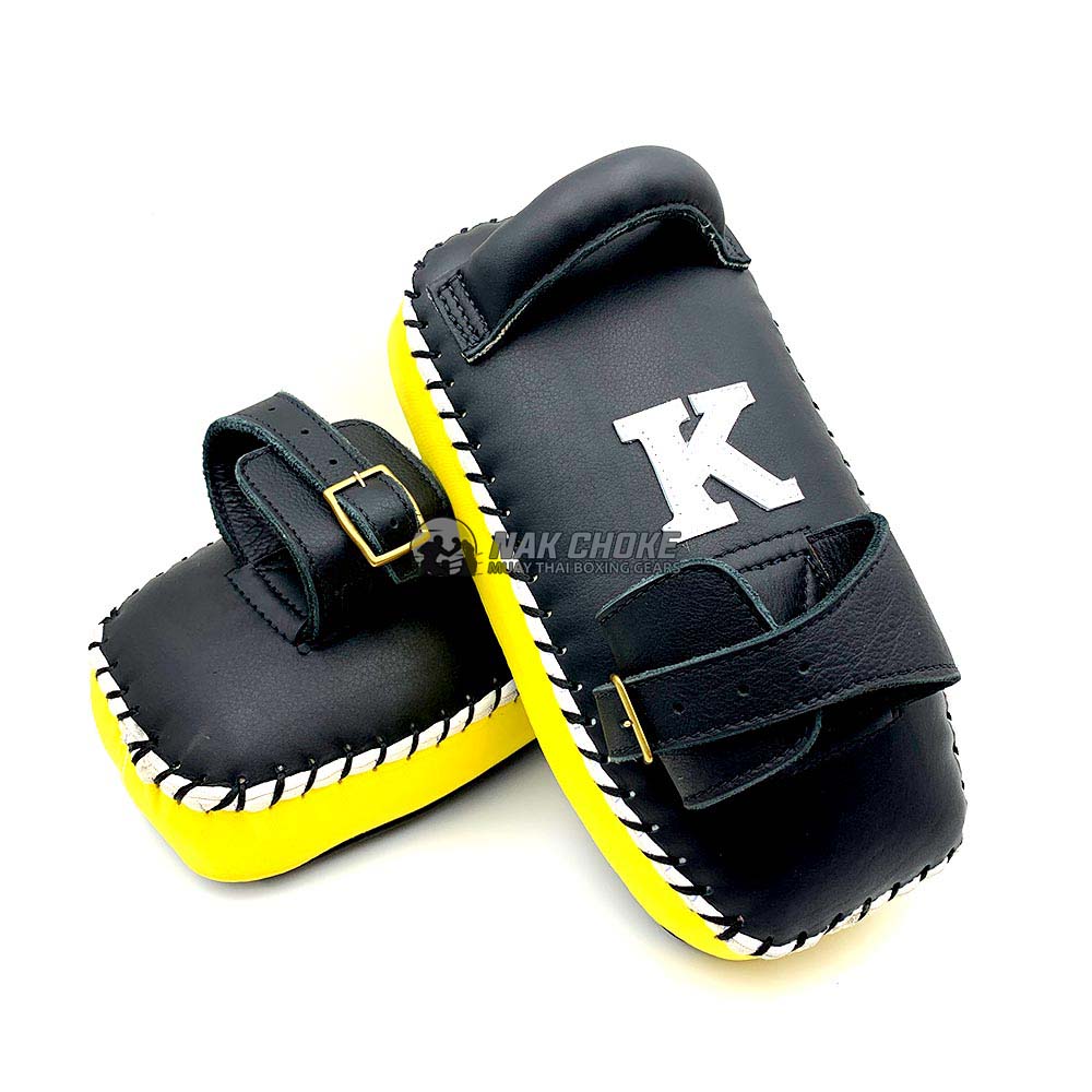 K Pads Single Strap Kick Pads Yellow