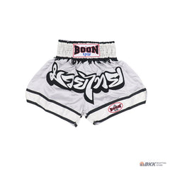 Boon [MT20] "Grey/White" Muay Thai Shorts