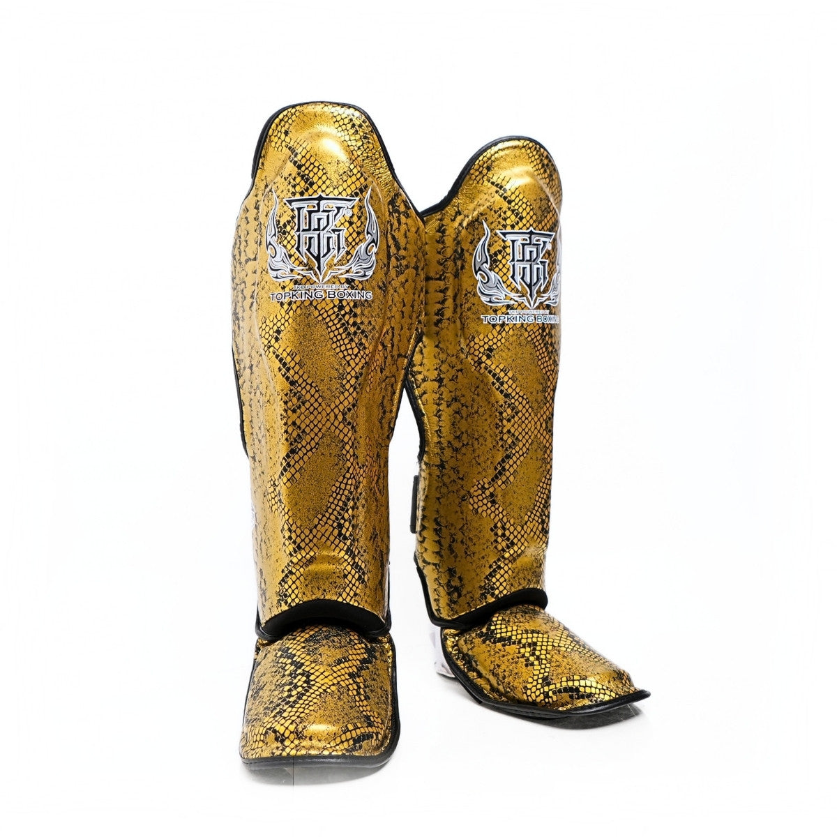 Top King TKSGSS-02 Shin Guards Python Snake Pattern