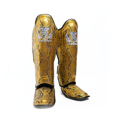 Top King TKSGSS-02 Shin Guards Python Snake Pattern