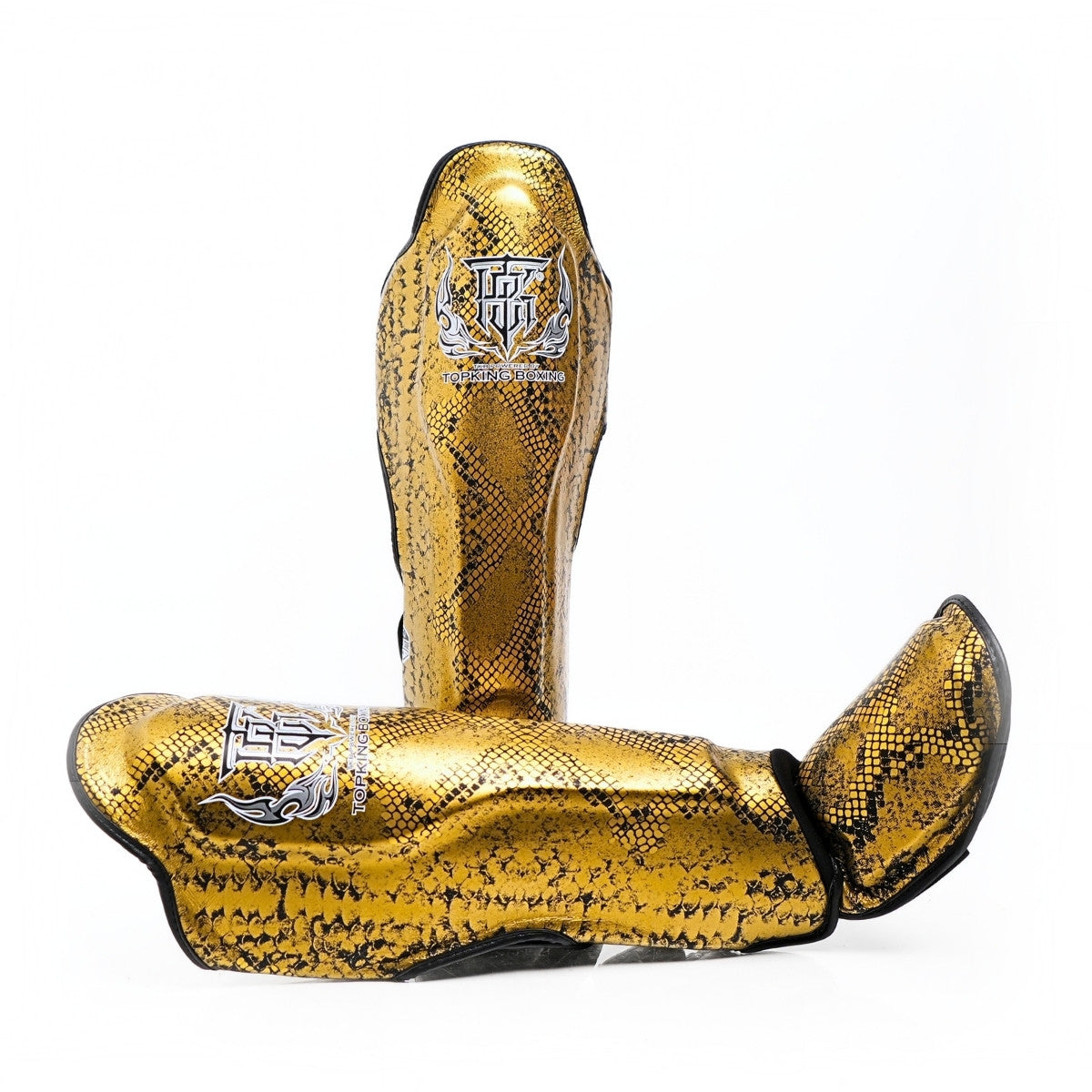 Top King TKSGSS-02 Shin Guards Python Snake Pattern