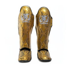 Top King TKSGSS-02 Shin Guards Python Snake Pattern