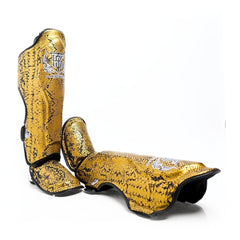 Top King TKSGSS-02 Shin Guards Python Snake Pattern