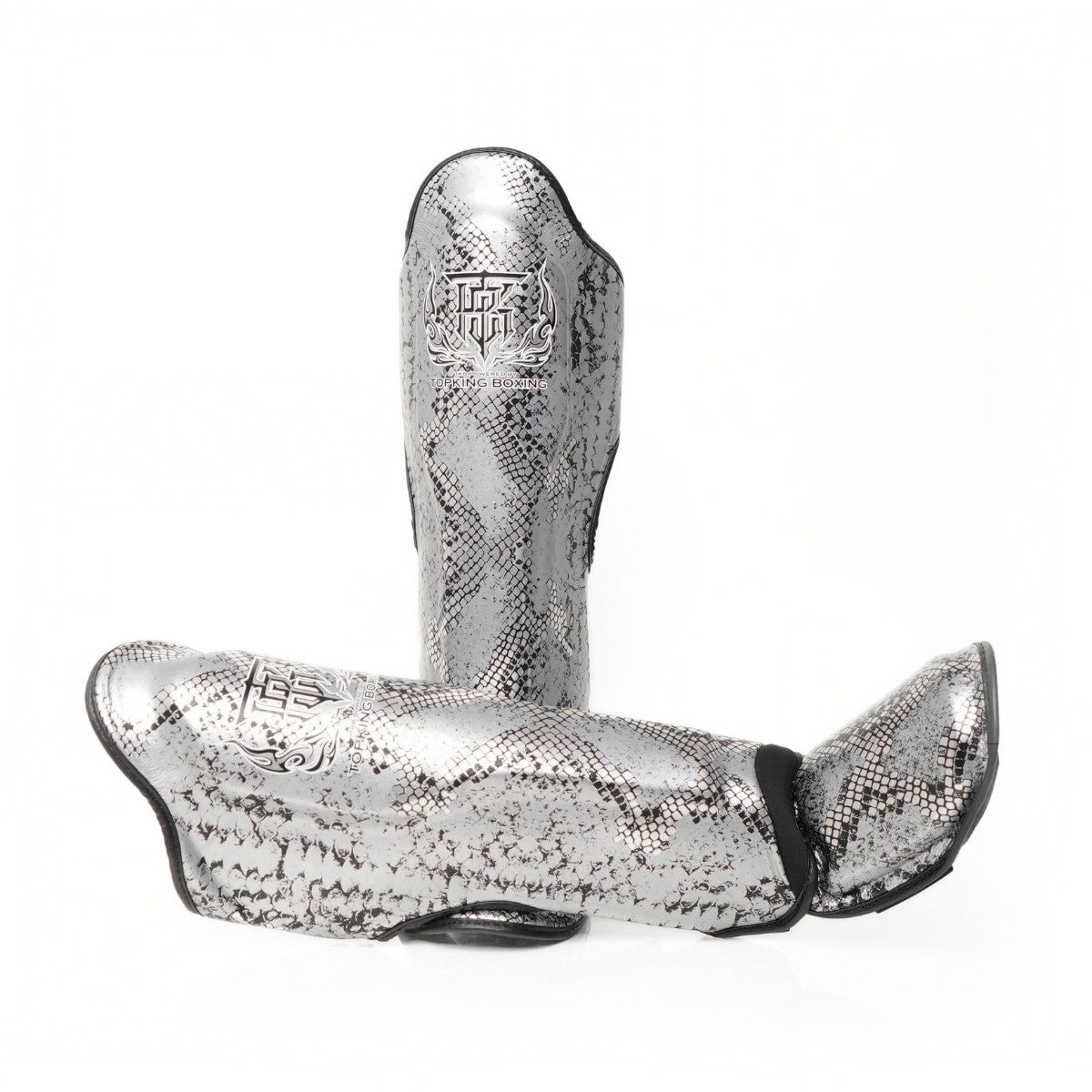 Top King TKSGSS-02 Shin Guards Python Snake Pattern