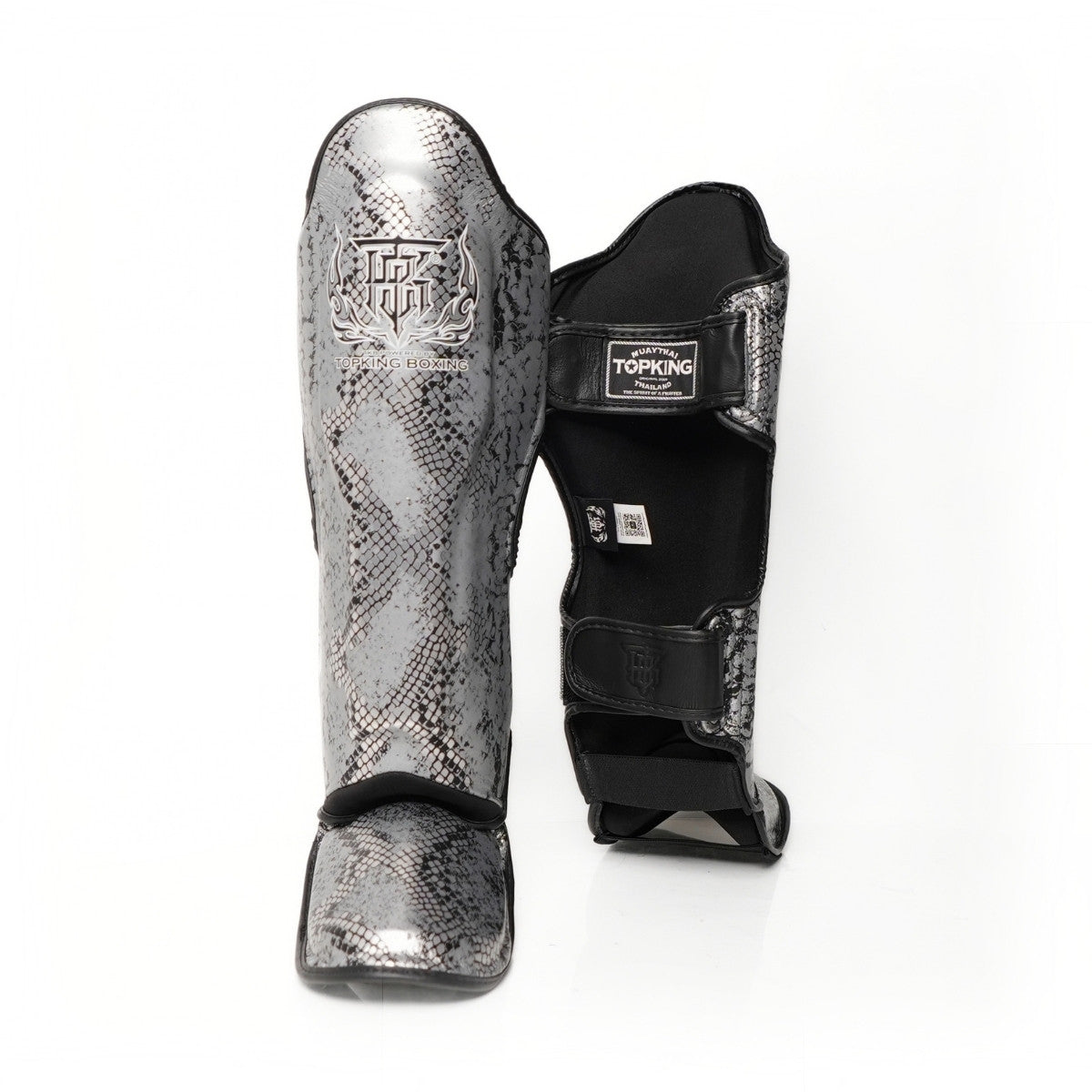 Top King TKSGSS-02 Shin Guards Python Snake Pattern
