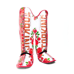 Top King TKSGRS Rose Shin Guards Floral Leather